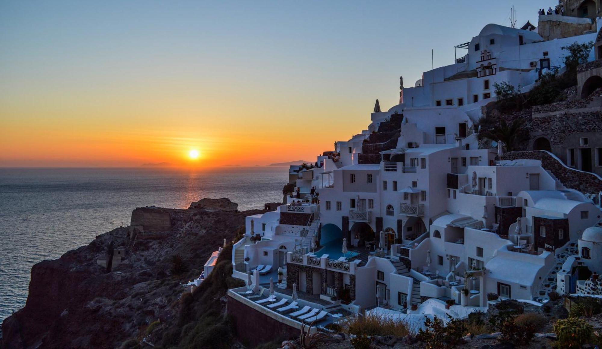 Orizontes Hotel Santorini Pýrgos Exterior foto